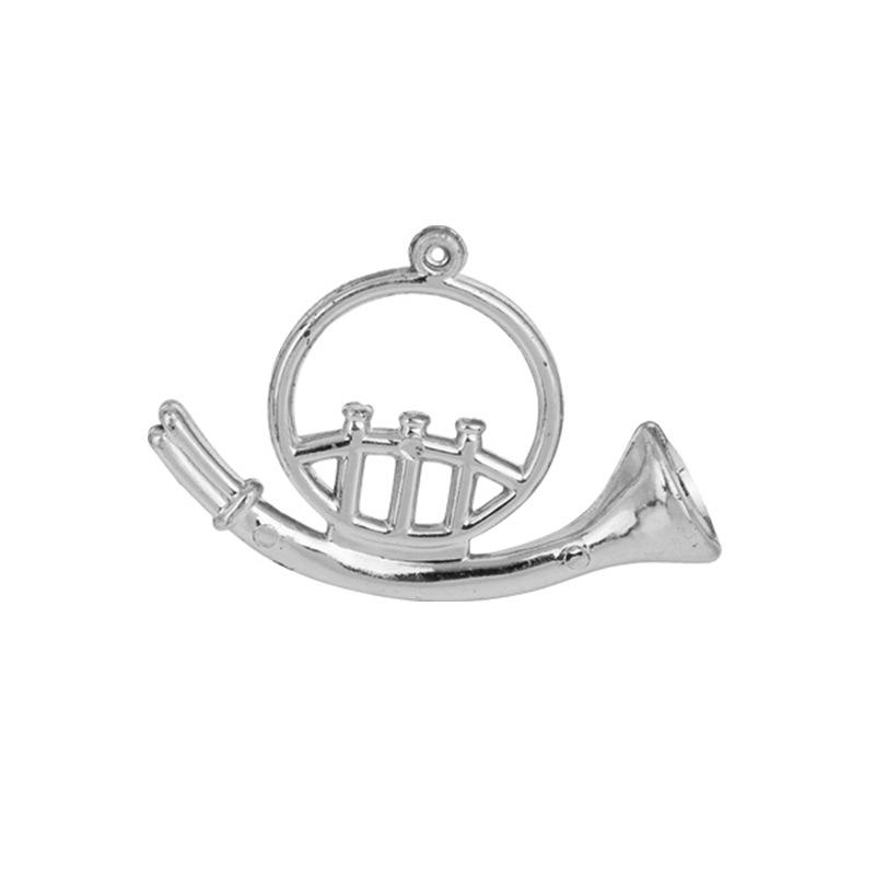 Christmas Musical Instrument Ornaments: Violin & French Horn Wreath Decorations