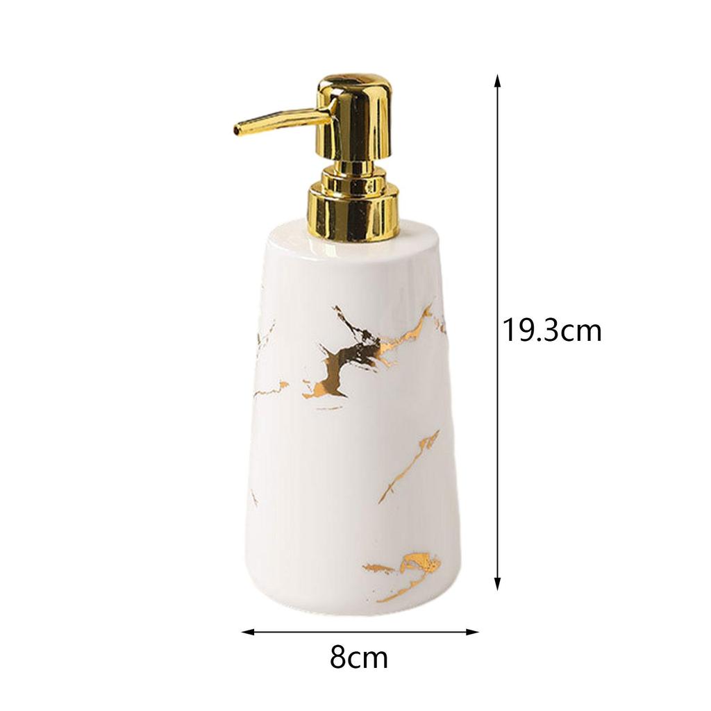Soap Dispenser Stylish 500ml/17oz Sturdy Empty Ceramic Liquid Hand Soap Dispenser for Home Bathroom Hotel Laundry Countertop