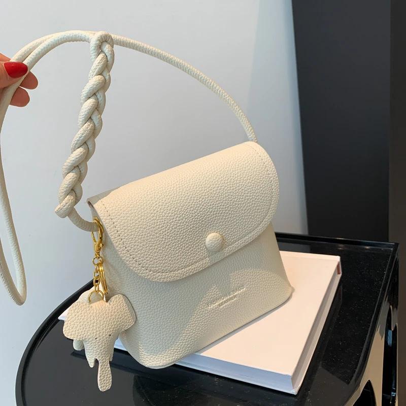 Soft Leather Fashionable Versatile Simple Bag Mobile Phone Bag One Shoulder Foreign Style Women's Casual Bag Women's Messenger Bag