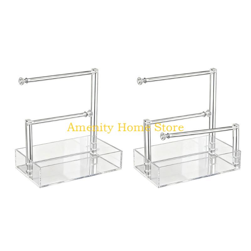 F26C Praktische Haushalts-Armband-Organizer-Box Klare Komponente Stabile Designs für Zuhause