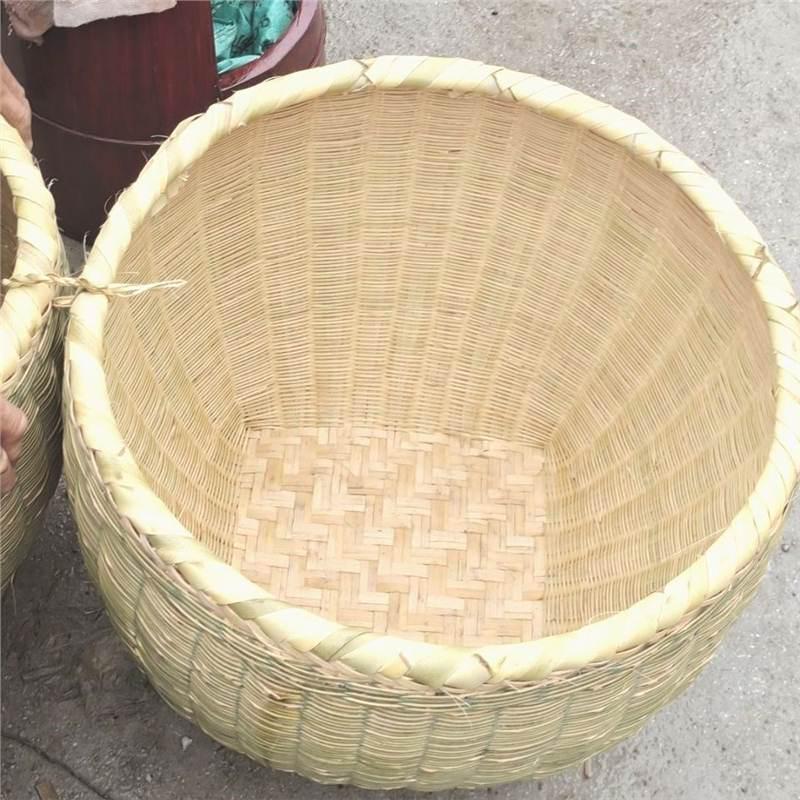 Extra Large Handmade Bamboo Woven Basket for Rice & Grain Storage