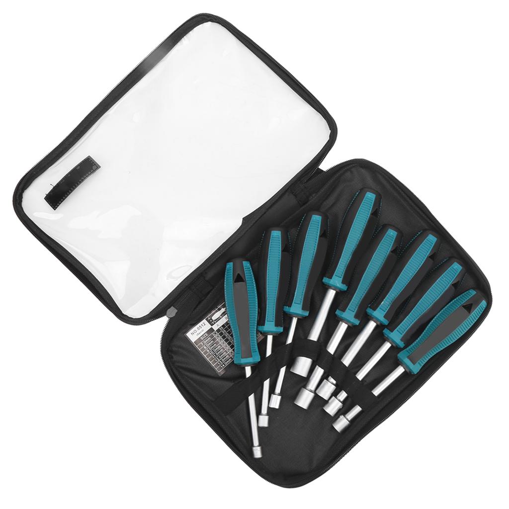 8Pcs set Hex Socket Screw Driver Sleeve Screwdriver Steel NonSlip Handle Hand Tool