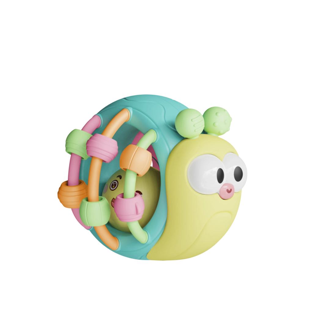 Baby Handheld Rattle Toy Infant Grasping Ball Soft Teething Toy Sensory Development Educational Toy for Newborns and Toddlers Safe Design