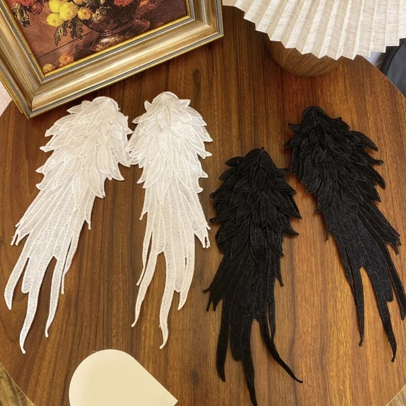Feather Duckbill Hair Clip Side Hairpin Embroideried Wing Shape Hair Clip for Women Girl Hair Decoration Accessories