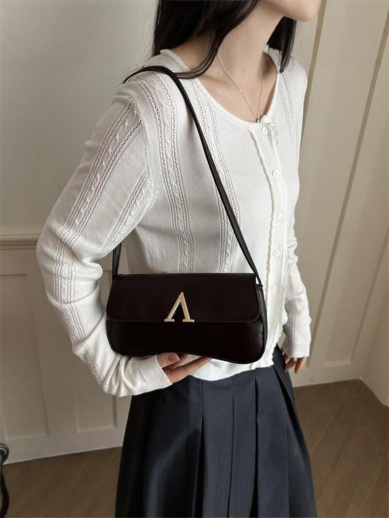 2026 French Retro Single Shoulder & Crossbody Bag – Women's Fashionable, Versatile Underarm Design