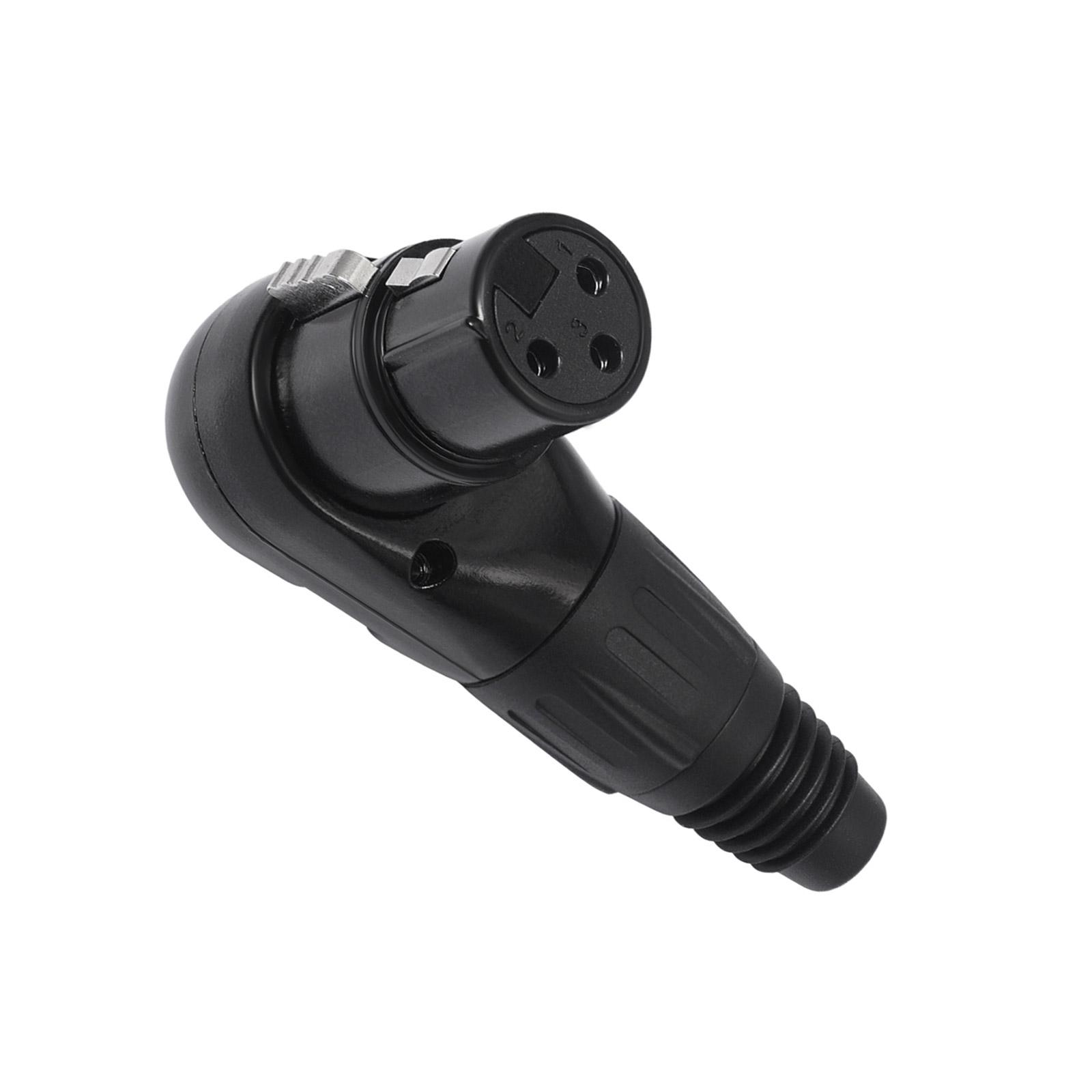 

3 Pin Connector Standard 3Pin Male/Female Connection Adapter Adjustable Angle for Professional Applications