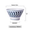 Korean-Style Japanese Ceramic Bowl: High-Foot Conical Design, Creative and Thickened for Safe Use