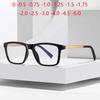 Anti-reflective Shortsighted Rectangle Spectacles Men Anti Blue Rays Student Optical Glasses With Prescription -0.5 -0.75 To -6