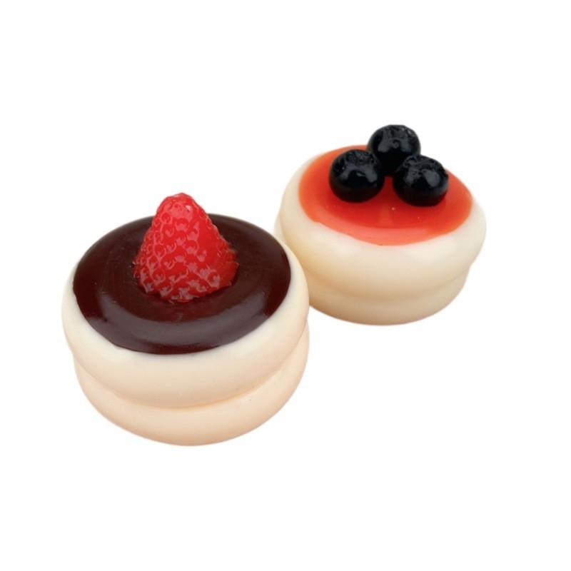 Silicone Strawberry Souffle Stress Relief Toy With Realistic Cake Design For Kids And Adults