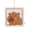 Capybara Cartoon Coral Fleece Hand Towel - Absorbent & Thickened for Kitchen/Bathroom Use