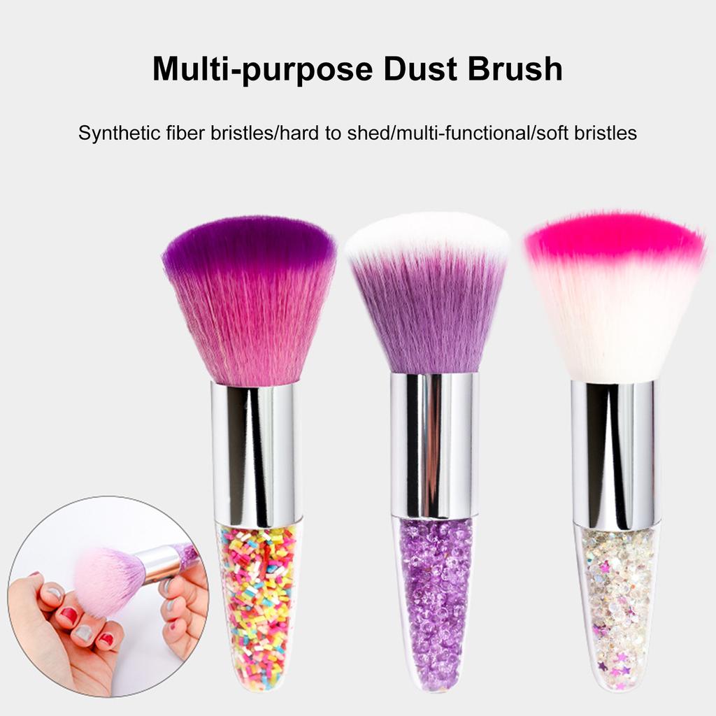 Nagelwerkzeuge Staubbürste Nagelstaub-Reinigungsbürste Soft Comfort Weiche Borsten Rouge Loses Puder