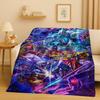 Sanrio Gundam Cartoon Robot Christmas Gift Flannel Blanket,Ultra Soft Warm Plush Throw for Home Bedroom Bed Sofa Cover Office