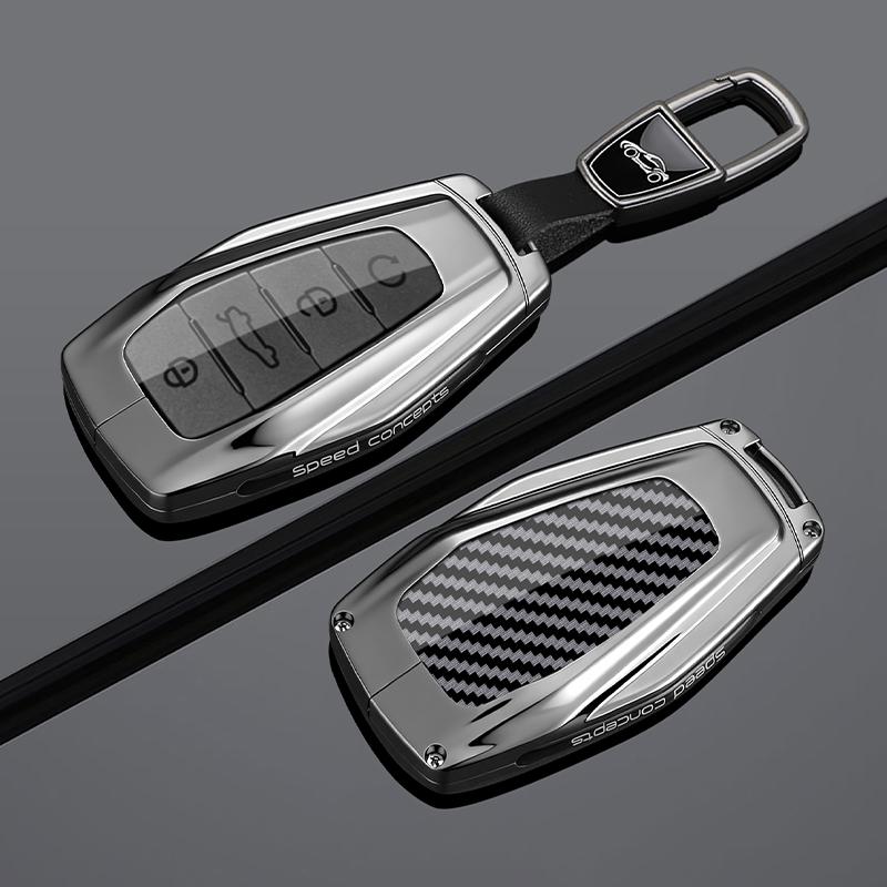 4 Buttons Metal + Silicone Car Key Case Cover Shell For Renault Grand Koleos Geely Coolray X6 Emgrand   Accessories