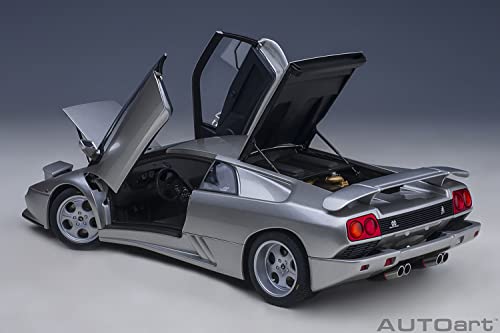AUTOart 1/18 Scale Lamborghini Diablo SE30 Jota in Titanio/Metallic Silver (Finished Model) 79143