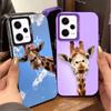 Giraffe Animal Pattern Shockproof Phone Case for Xiaomi Redmi Note 15 14 13 12 Pro Plus 11 11S 11T 5G Cover Anti Fall Fundas