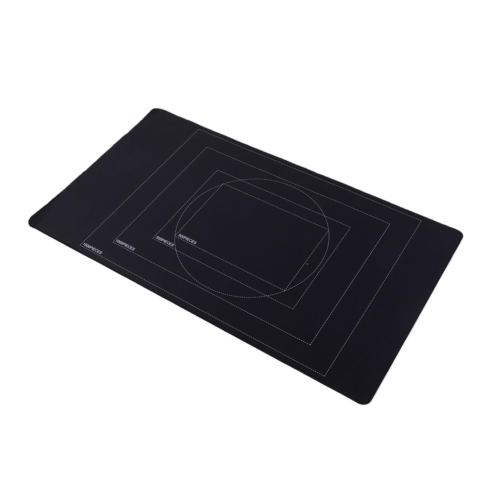 Portable Puzzle Mat Roll Up Storage Puzzle Keeper Mat with Non Slip Rubber Base 4 Sorting Trays Carry Bag Puzzle 46x26in