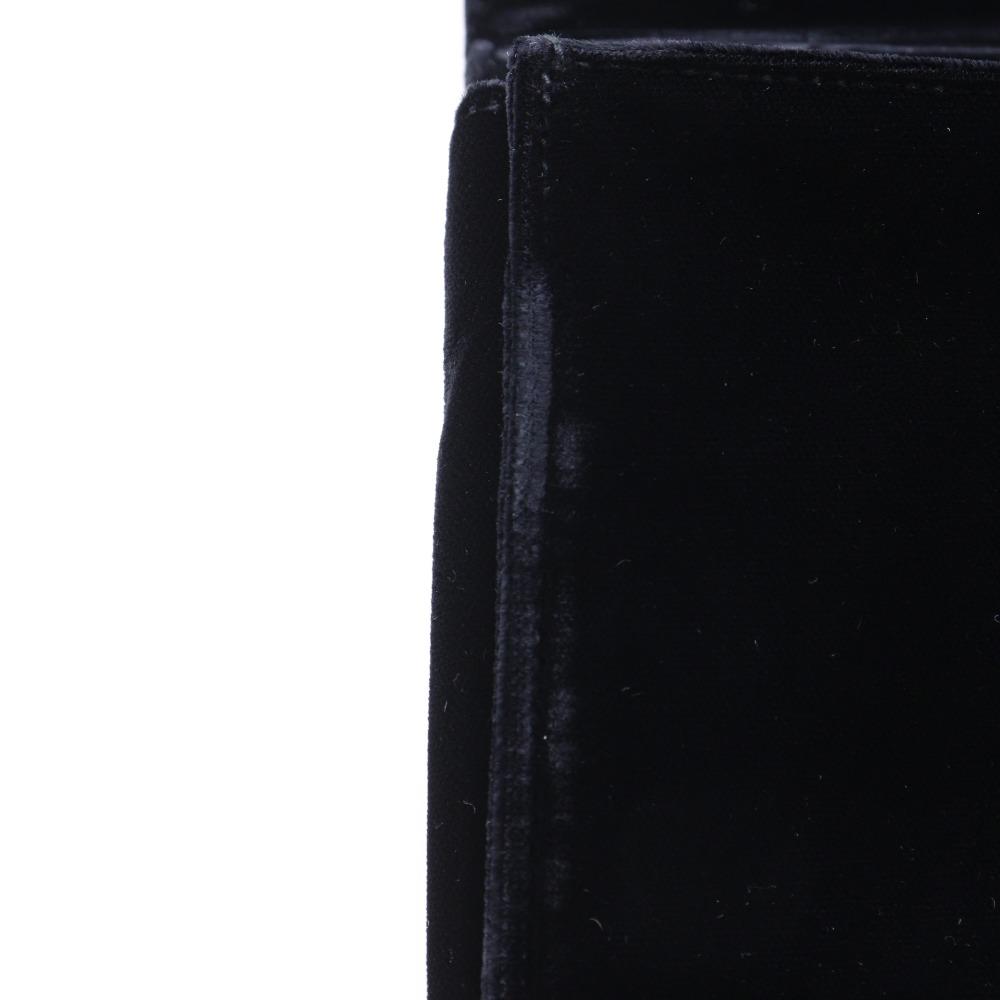 Prada One Handle Handbag Vintage NERO Black Velor Women Used