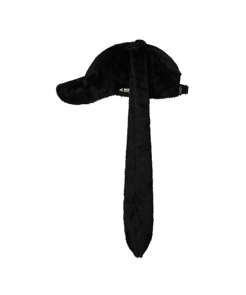 Bieseulaebis Bunny Ear Pow Fur Cap Black
