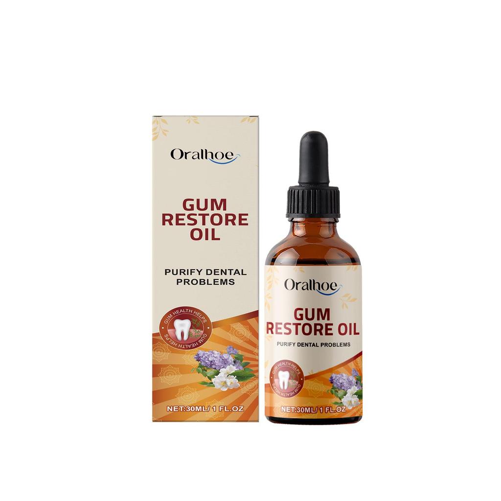 ORALHOE Herbal Gum Repair Liquid - Gentle Cleanser for Tartar, Stain Removal, and Gum Comfort