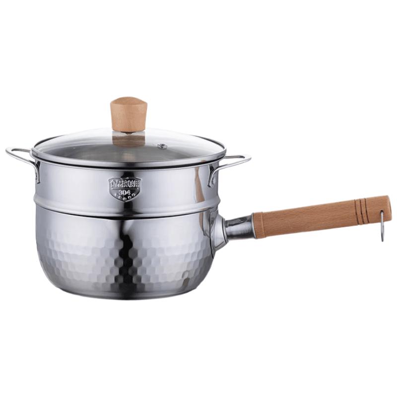 

Beiluns 304 Stainless Steel Yukihira Pot with Steamer