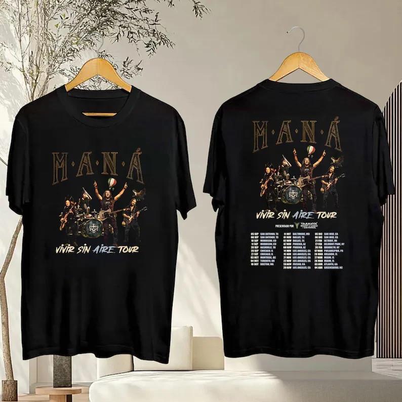 SALE! Mana Band Tour 2026 T-Shirt Maná Vivir Sin Aire Tour 2026 T-Shirt S