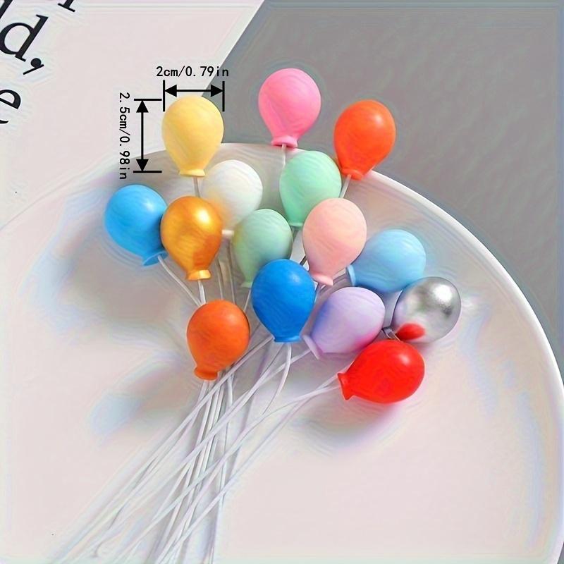 6/12pcs Miniature Resin Balloon Charms,Random Color, Toy House Accessories, Perfect for Mini Toy Houses, Micro Model Prop