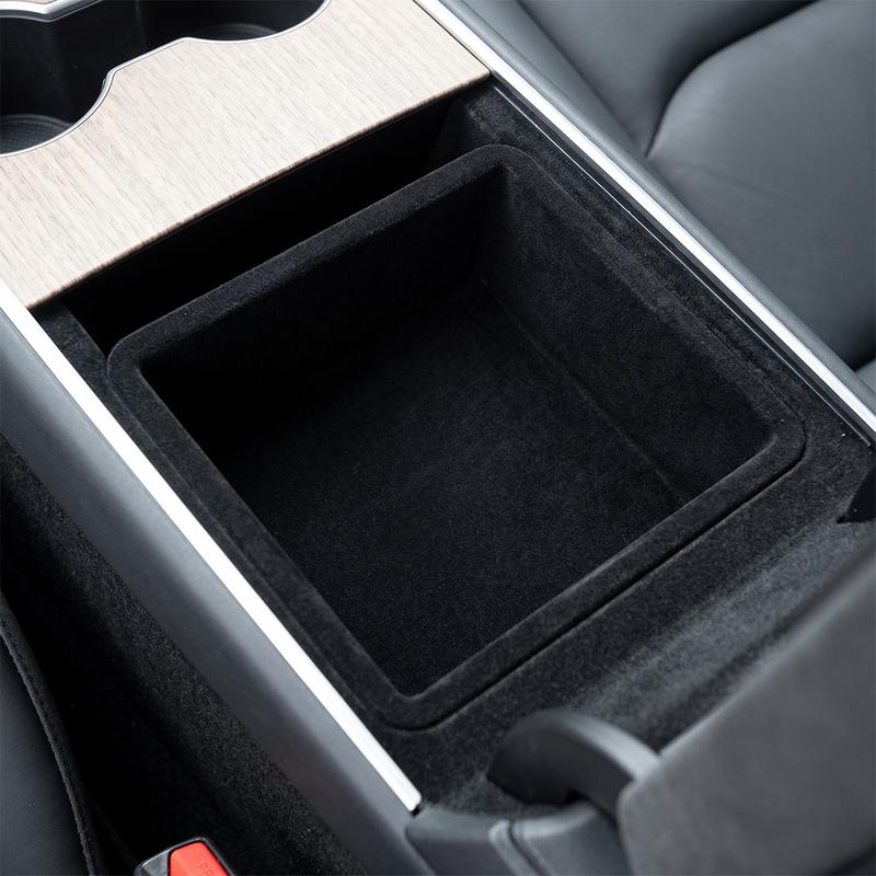 Central Control Storage Box for Tesla Model 3/Y/YL Highland Juniper Center Console Organizer Tray Armrest Cubby Drawer Accessory