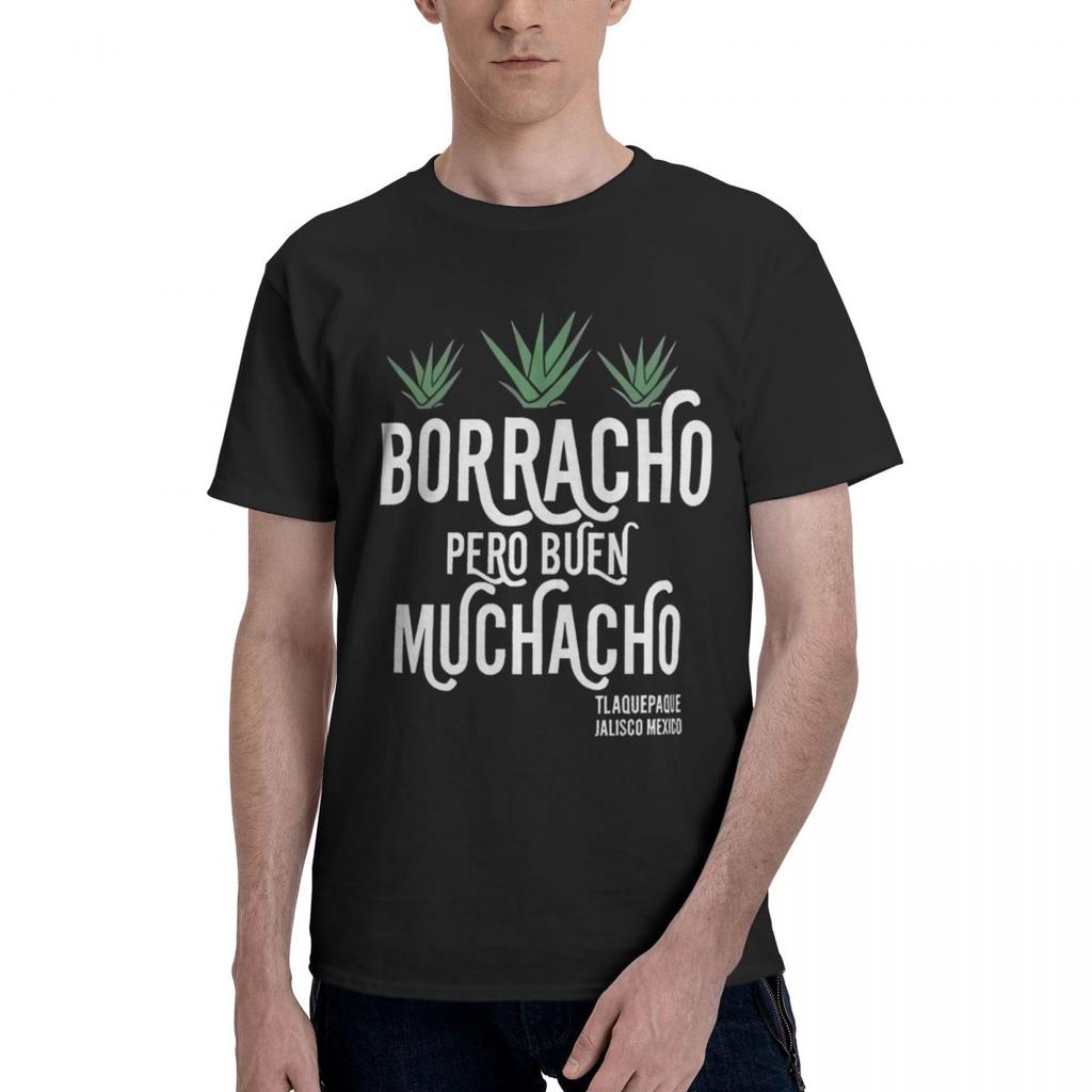 Borracho Buen Muchacho 100 Cotone Casual Traspirante Confortevole Estate Designer Abbigliamento Uomo Uomo Maglietta