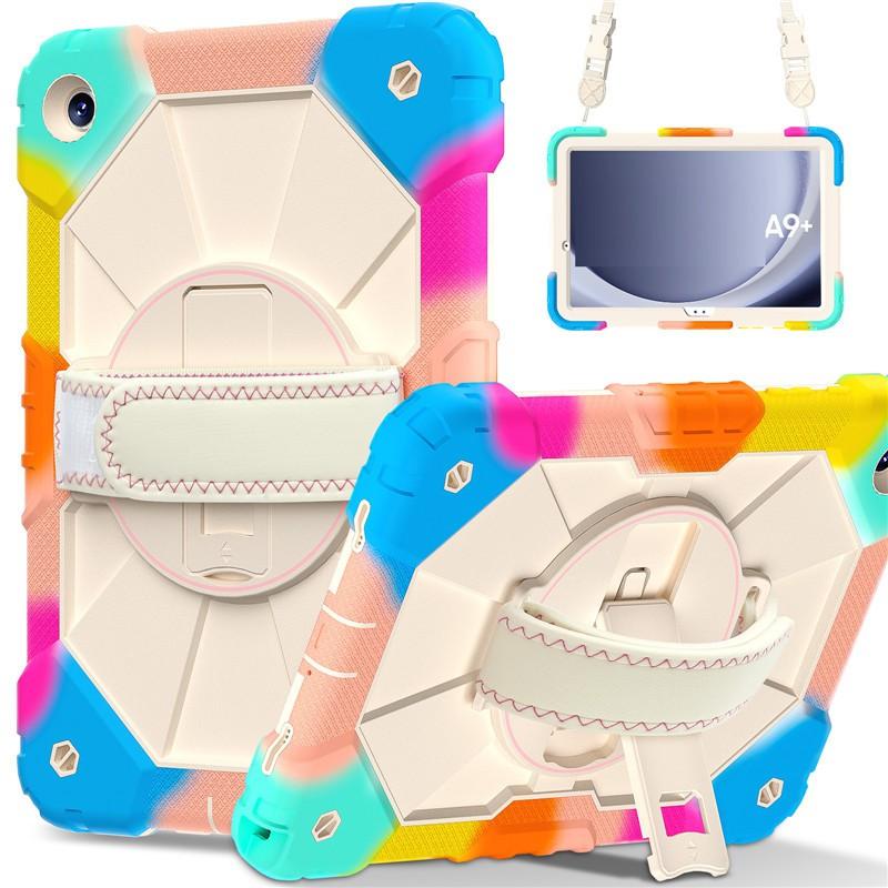 Full Coverage Silicone Case With Kickstand IPad A11 Mini 7 A9 Shockproof Stand Cover In Nordic Minimalist Style