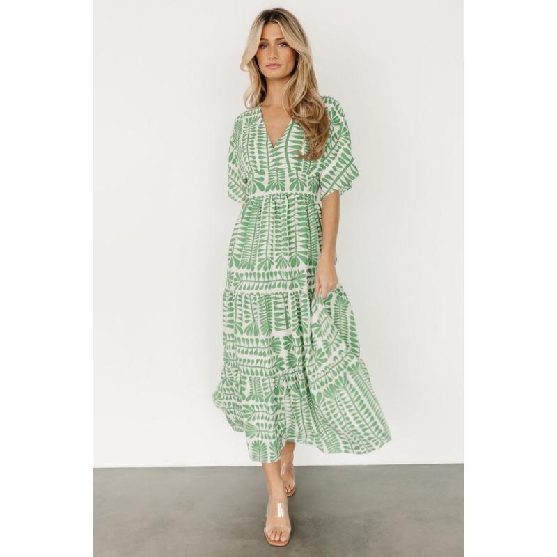 

Длинная винтажная юбка в полоску в стиле бохо с высокой талией и короткими рукавами, принтованное женское платье-накидка XXL светло-зеленый