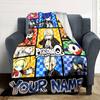 Name Custom Persona 5 Game Print Flannel Blanket High Quality Warm Comfortable Cover for All Seasons Perfect for Gifts Home Decor