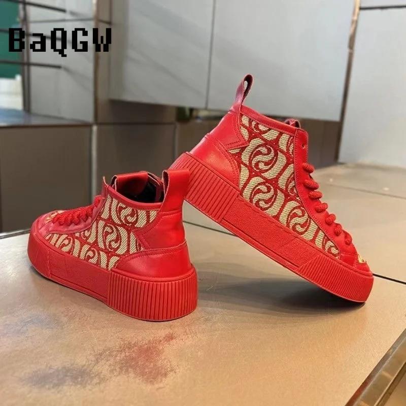 

Дизайнерские мужские осенние повседневные ботинки для походов с круглым носком, высокие износостойкие противоскользящие дышащие модные кроссовки 40 верблюд