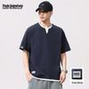 Mark Fairwhale Men's 100% Cotton V-Neck Faux Layered T-Shirt