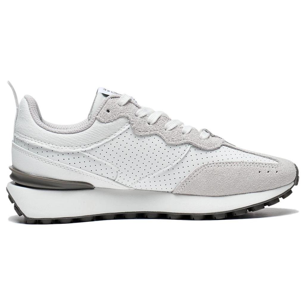 Li Ning Fang Yuan Classic Non-Slip Wear-Resistant Low-Top Sports Casual Shoes Women Sneakers Champagne-White AGCT048-2