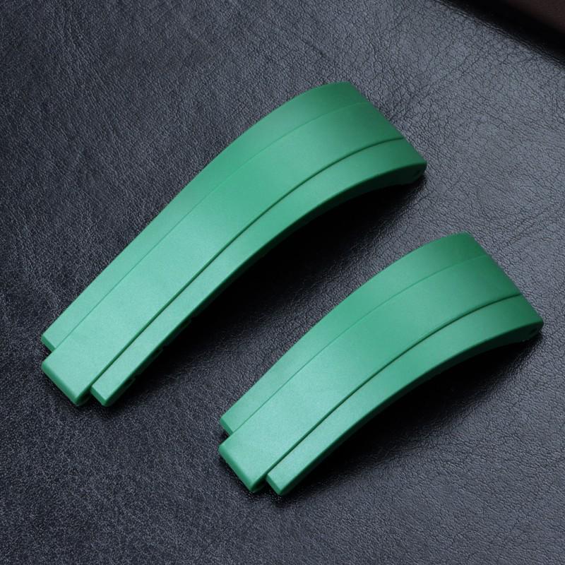 Rolex Silikon Uhrenarmband mit Ratschen-Mikroverstellschließe, 20mm Konvexer Stil