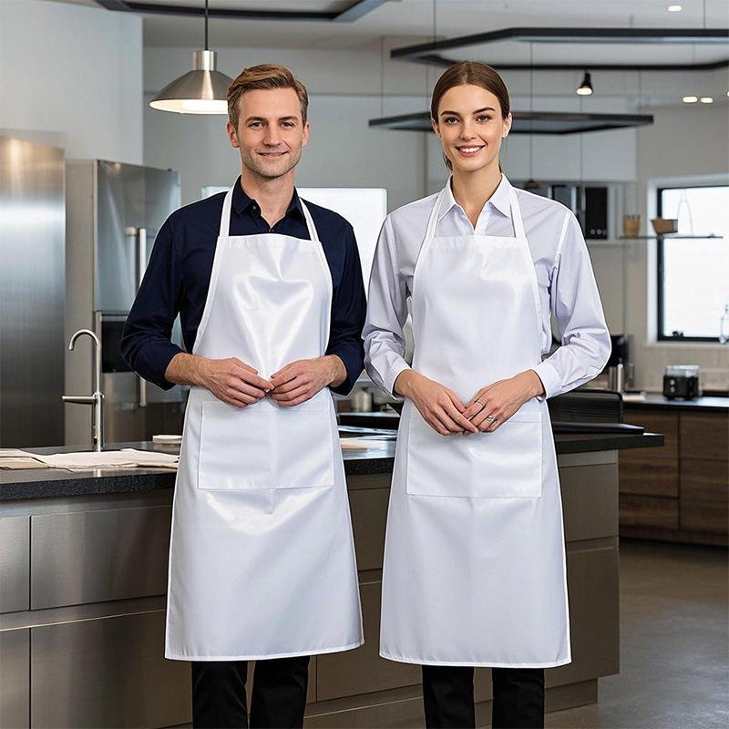 Multi-color Waterproof PVC Apron: Cross-border Neck & Waist Design, Custom LOGO, Dirt-resistant for Kitchen & Aquatic Cleaning
