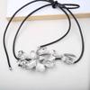 Vintage Golden Tulip Belt Adjustable Exaggerated Belt Long Metal Flower Waist Chain  Party