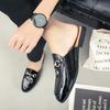 Fashion 2025 Classic Brand Men's Loafers Luxurious New Shiny Leather Shoes High-end Banquet Men's Dress Shoes Flat and Comfortable