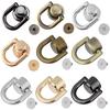Rings Rivets for Leather Purse Stud Screw Metal Ring Studs Rivets for Wallet Strap Accessories Leather Purse Hardware