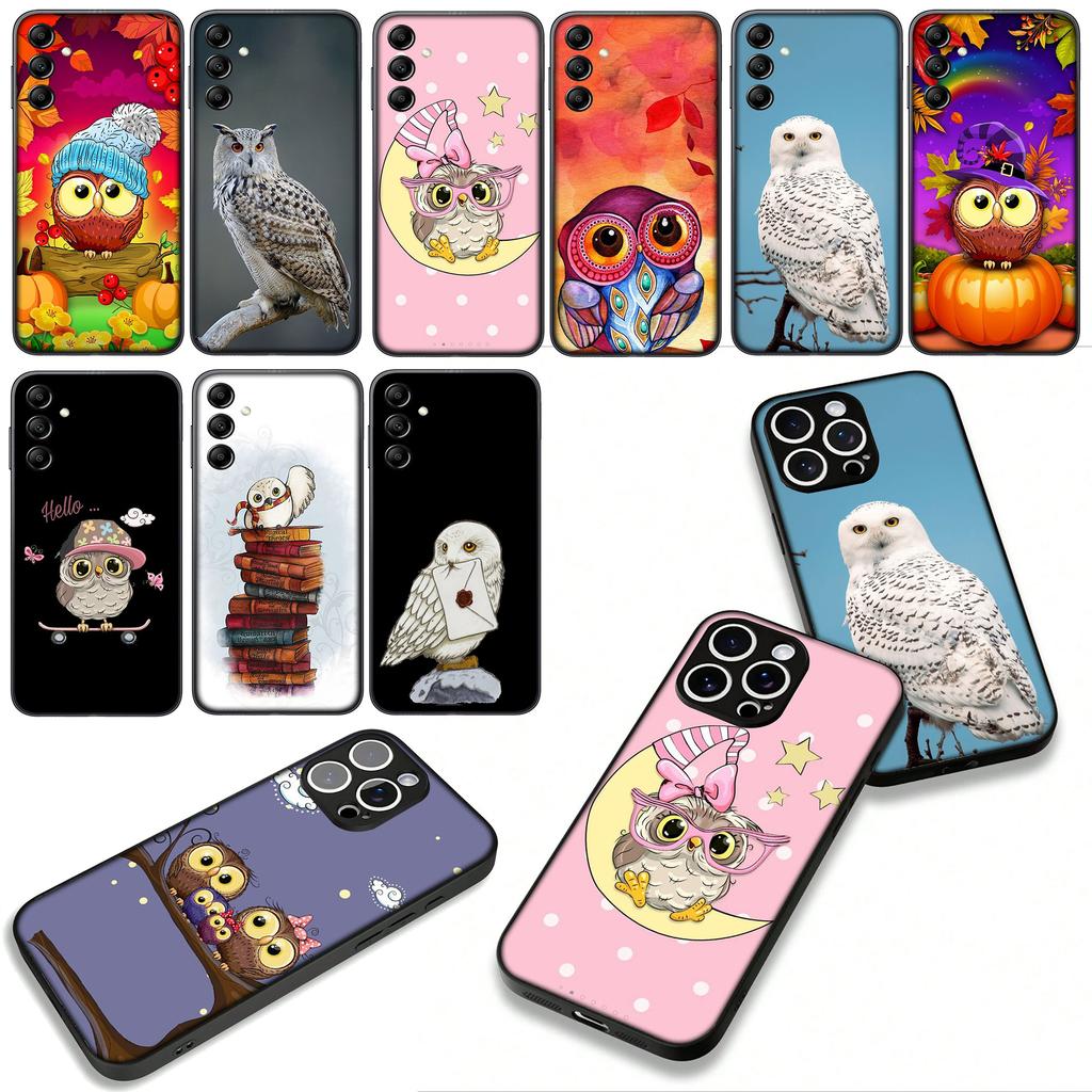 Owl Phone Cover Case for OPPO A54 A40 A60 A80 A18 A16 A17 A38 A78 A79 A57 A55 A96 A15 A12 Casing