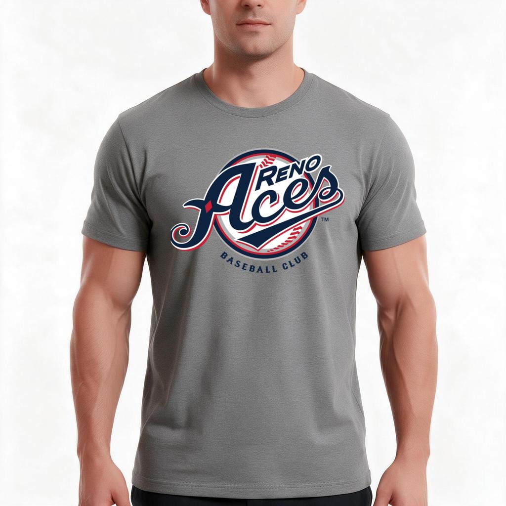 Reno Aces Tshirt Summer Casual Cotton Tee Oversized Streetwear Tops Vintage Graphic Print Loose Fit Short Sleeve