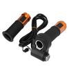 1Pair Thumb Throttle Grip Routine Twist Throttle Handle Grip with Keys for Electric Scooter BikeGold