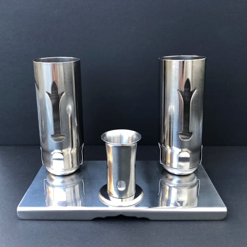 This Durable, Durable, Stainless Steel Incense and Candle Holder Set Is Perfect for Graveside or Graveside Use. It's a Must-have for Any Graveyard, an