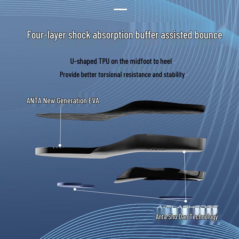 ANTA Professional Anti-Twist Shock-Absorbing Sports Insoles
