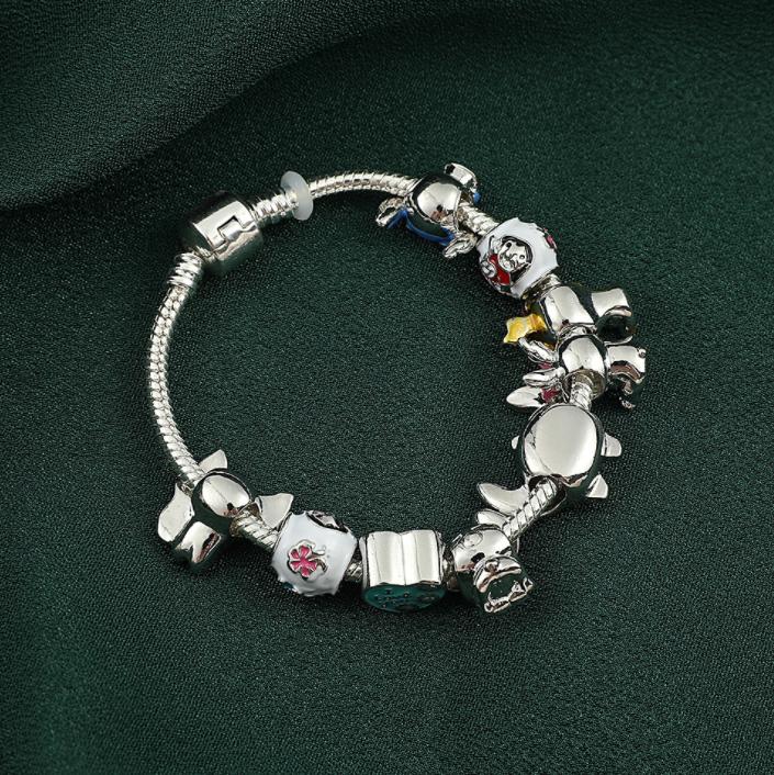 Kids Cartoon Charms Bracelet Large Hole Charm Bracelet Gift for Kids