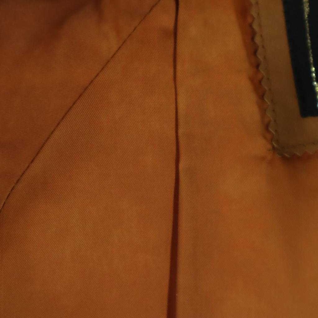 Langarm Füllung in Baumwoll-Lederjacke M Braun Herren Gebraucht