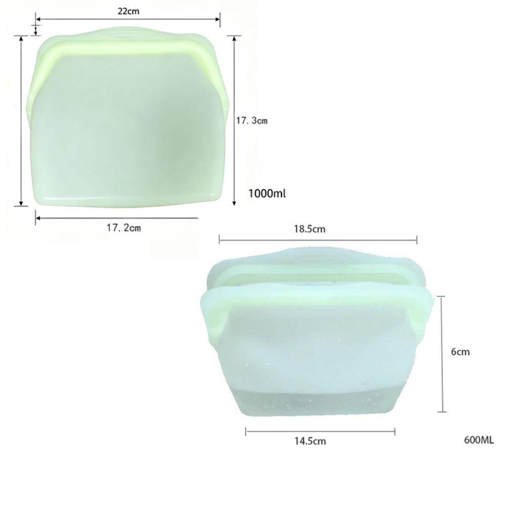 High Temperature Resistance Silicone Fresh-keeping Bag Upright Freezer Bags Freezer Microwave Safe