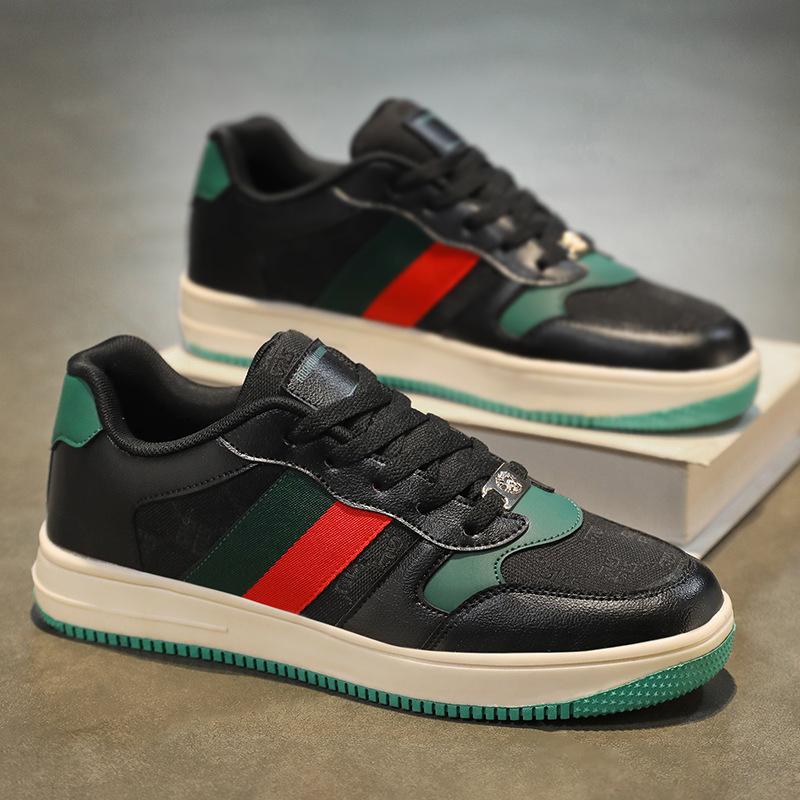 

Новогодние парные ретро универсальные удобные и высокоценные уличные трендовые туфли ультралегкие из волокнистой кожи резиновые на большой подошве 46