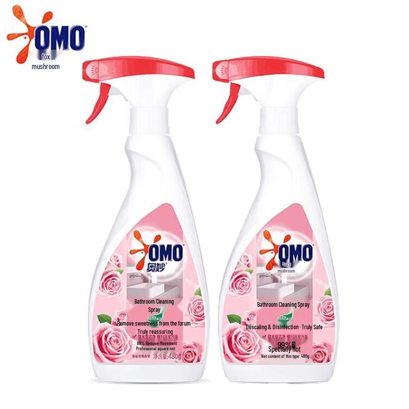 OMO Bathroom Cleaner Spray - Sea Salt Rose (2x 480g)