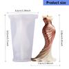 Fishtail Dress Shape Silicone Molds for Handmade Scented Candle Soap Chocolate Wedding Home Decoration and Resin Casting